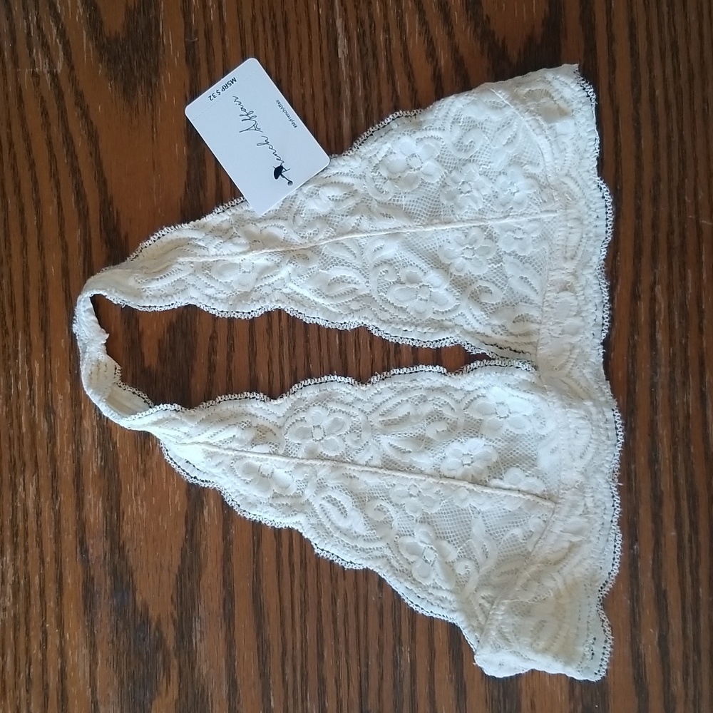 Cream halter style bralette